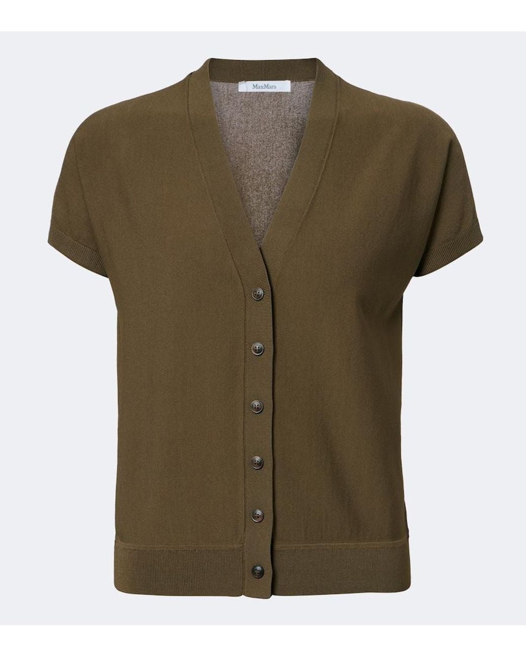 Max Mara Green Knitted Top
