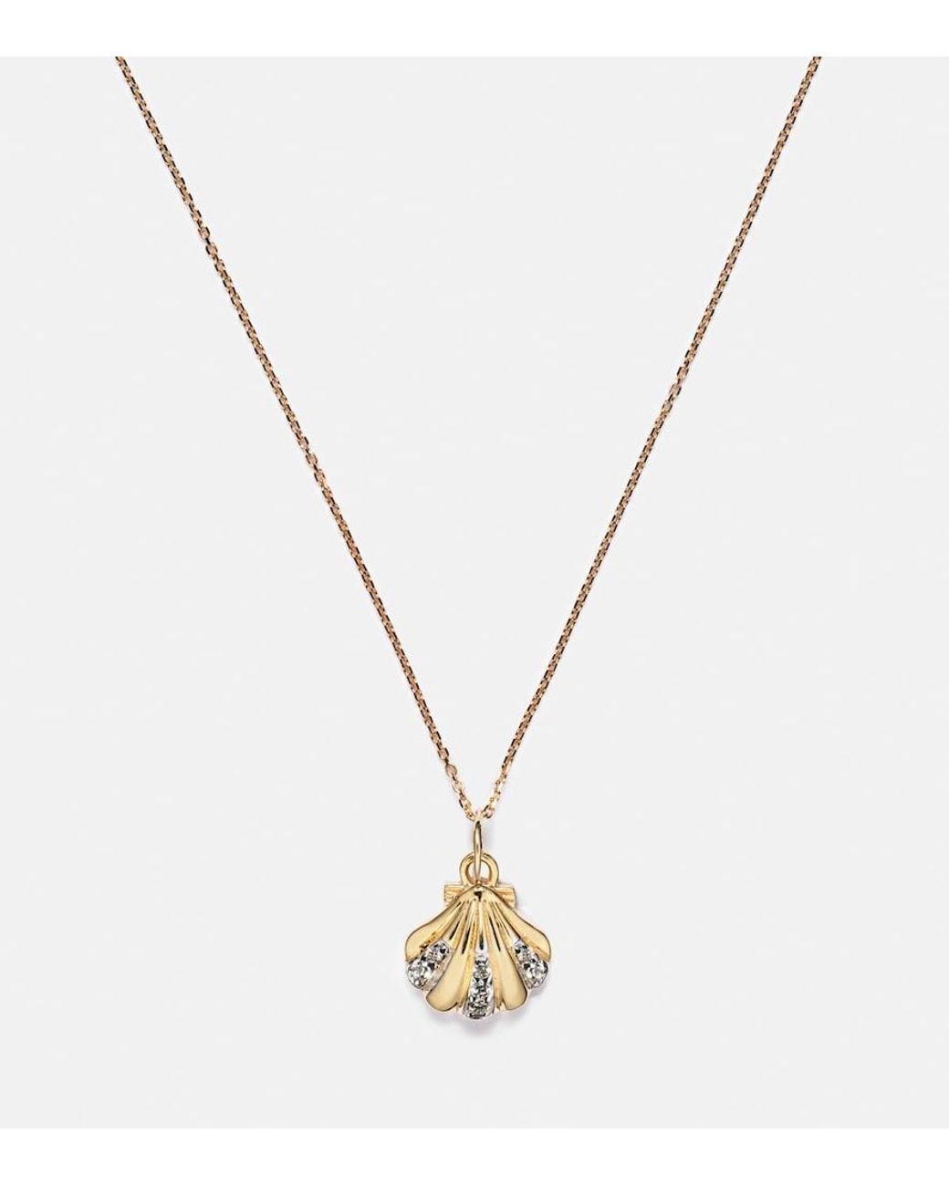 Mateo White Petite Venus 14Kt Pendant Necklace With Diamonds
