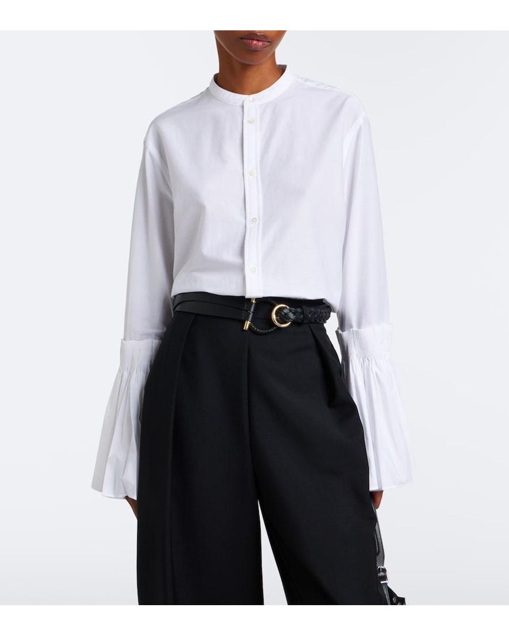 Polo Ralph Lauren White Cotton And Silk Shirt
