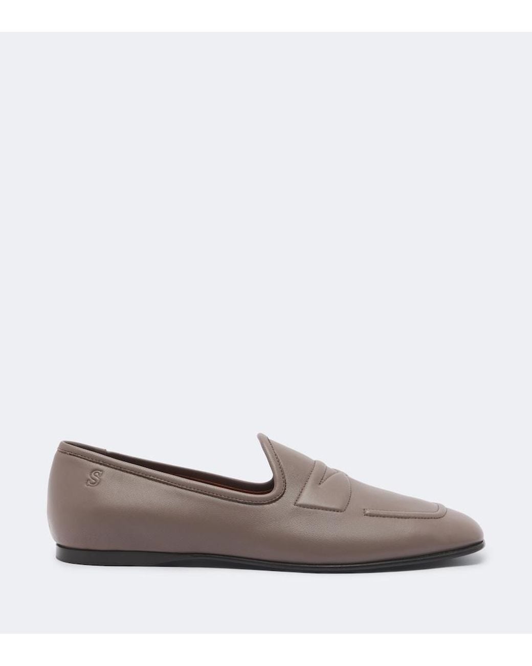 Acne Brown Leather Loafers
