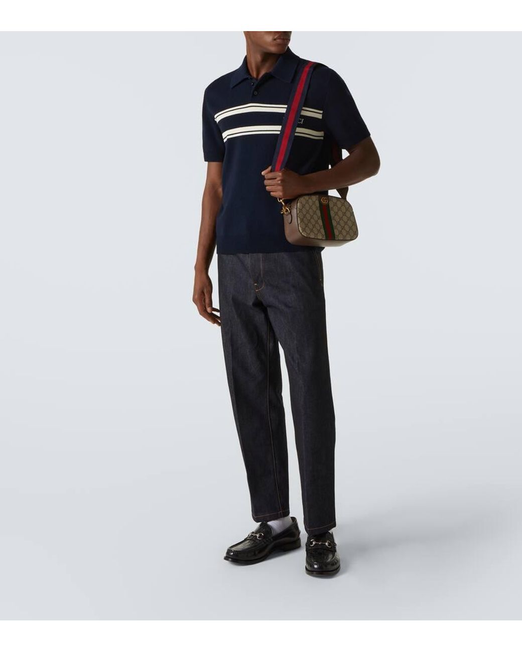 Sac À Bandoulière Ophidia Petit Format Gucci pour homme en coloris Brown