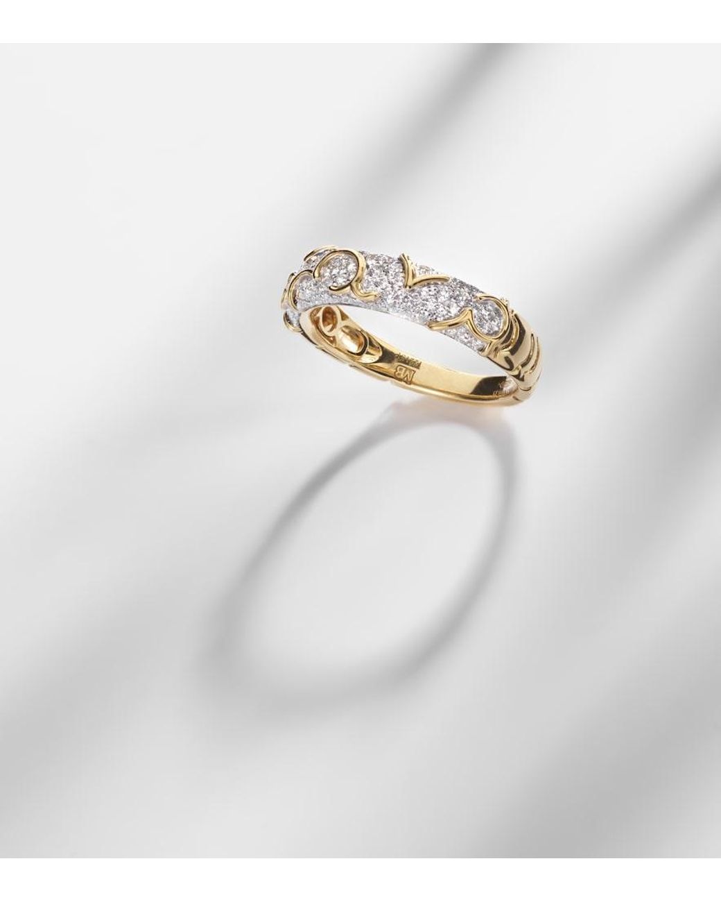 Marina B White Ondine 18Kt Ring With Diamonds