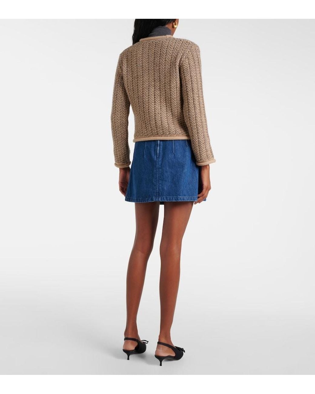 Patou Natural Wool And Alpaca Cardigan