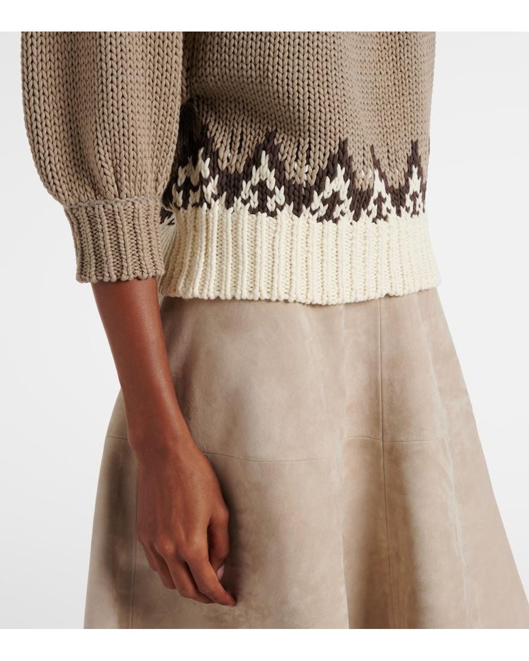 Pull Marty En Coton Altuzarra en coloris Metallic