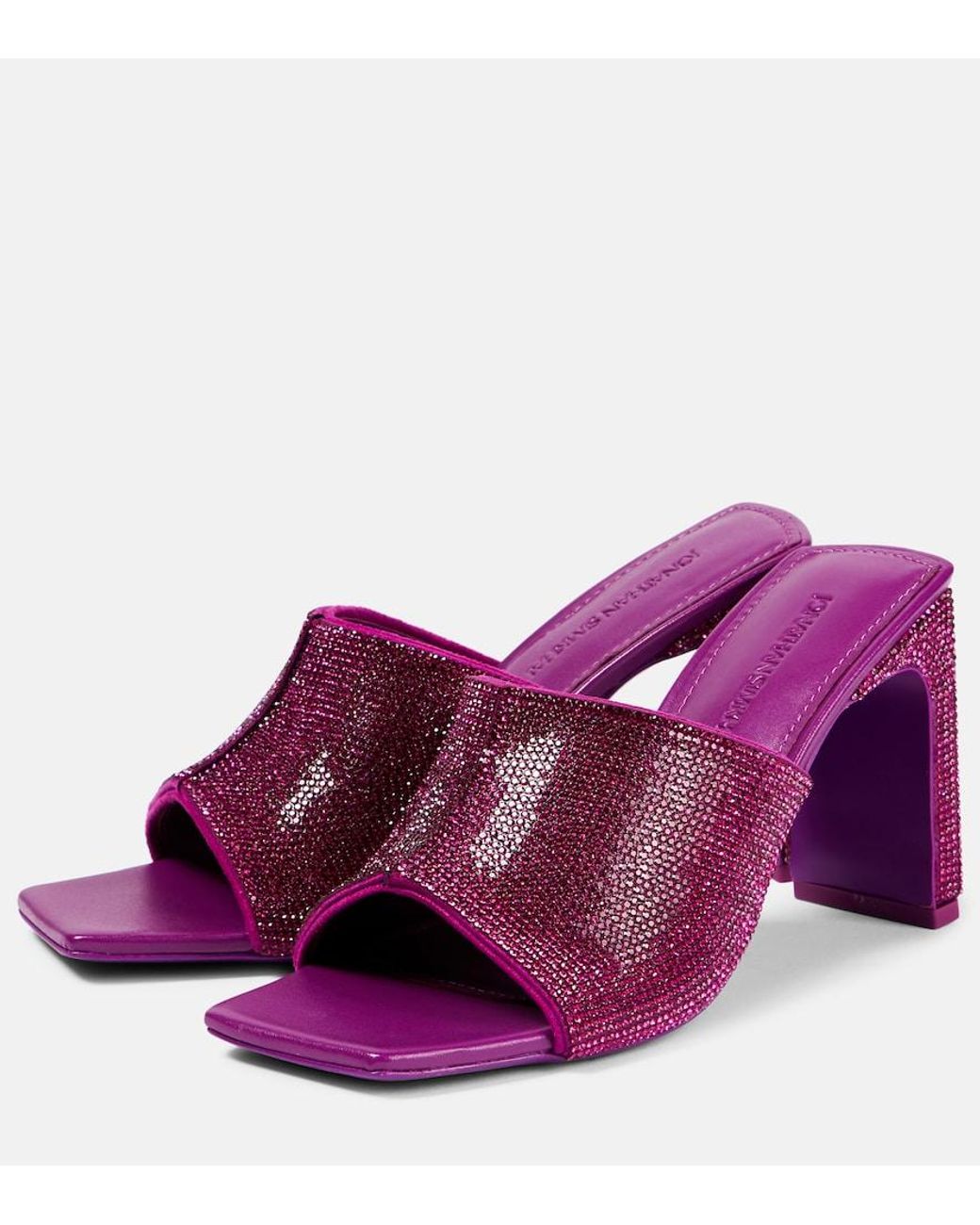 Jonathan Simkhai Purple Asia Crystal-Embellished Sandals