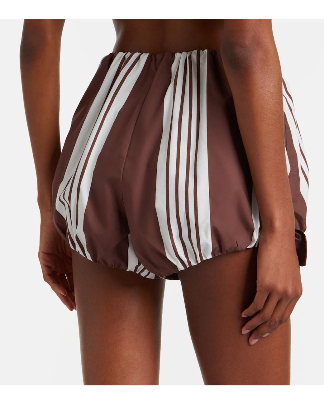 Posse Red Rosie Striped Cotton Shorts