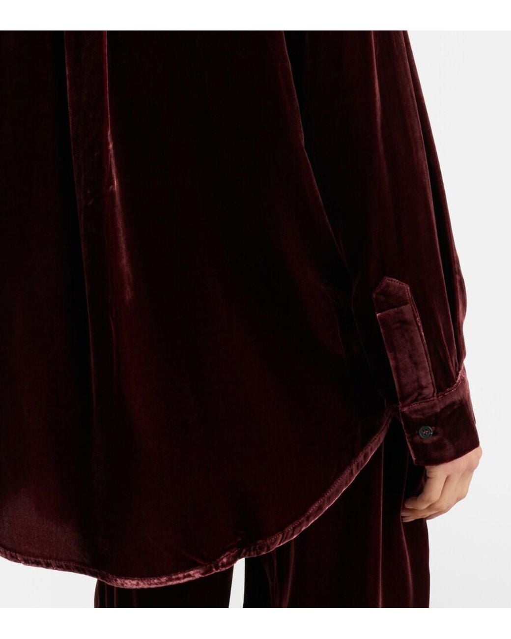 Asceno Black London Velvet Shirt