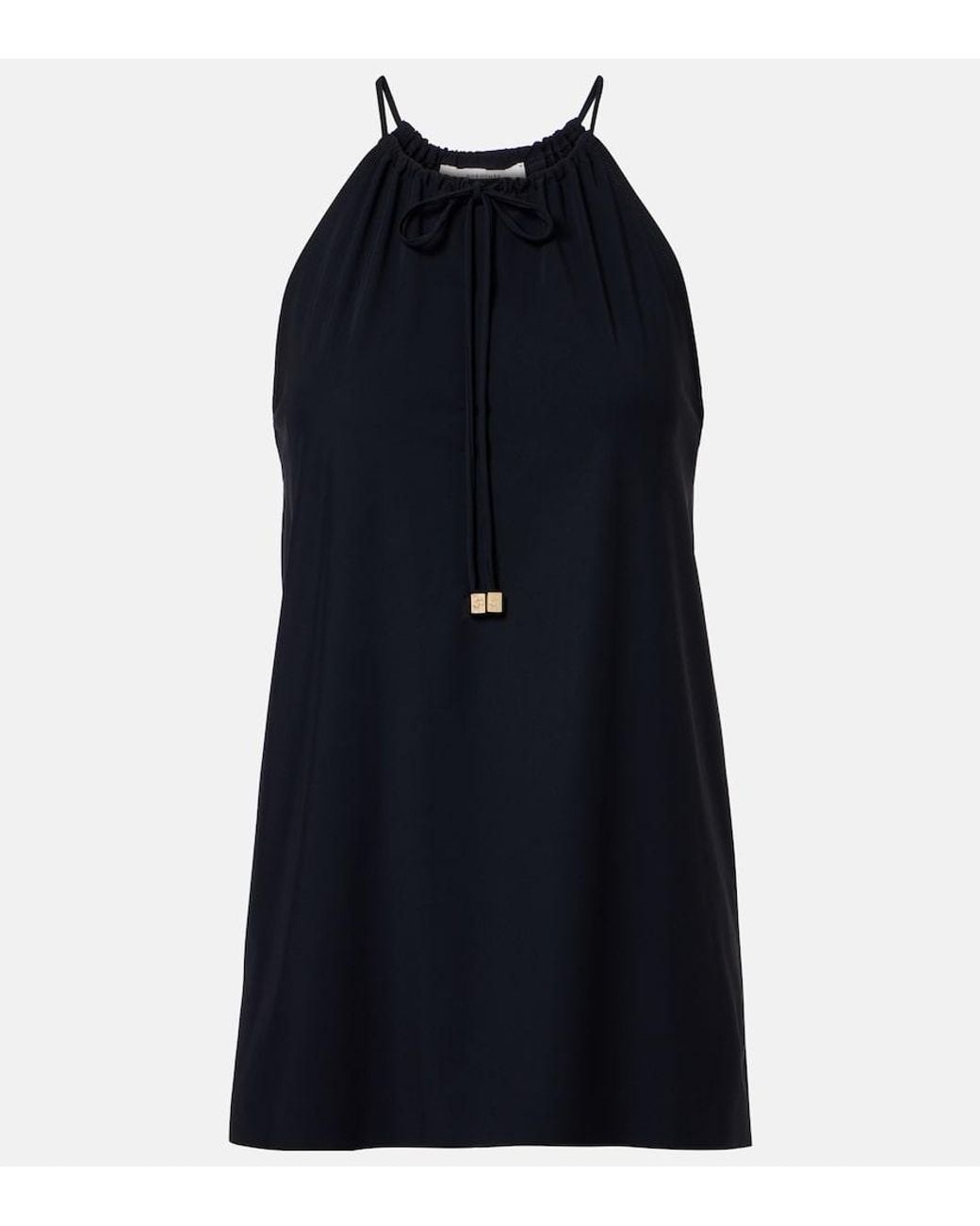 Dorothee Schumacher Blue Modern Flow Halterneck Top