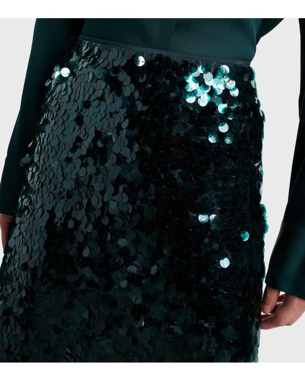 Vince Green Midirock Lucite Mit Pailletten