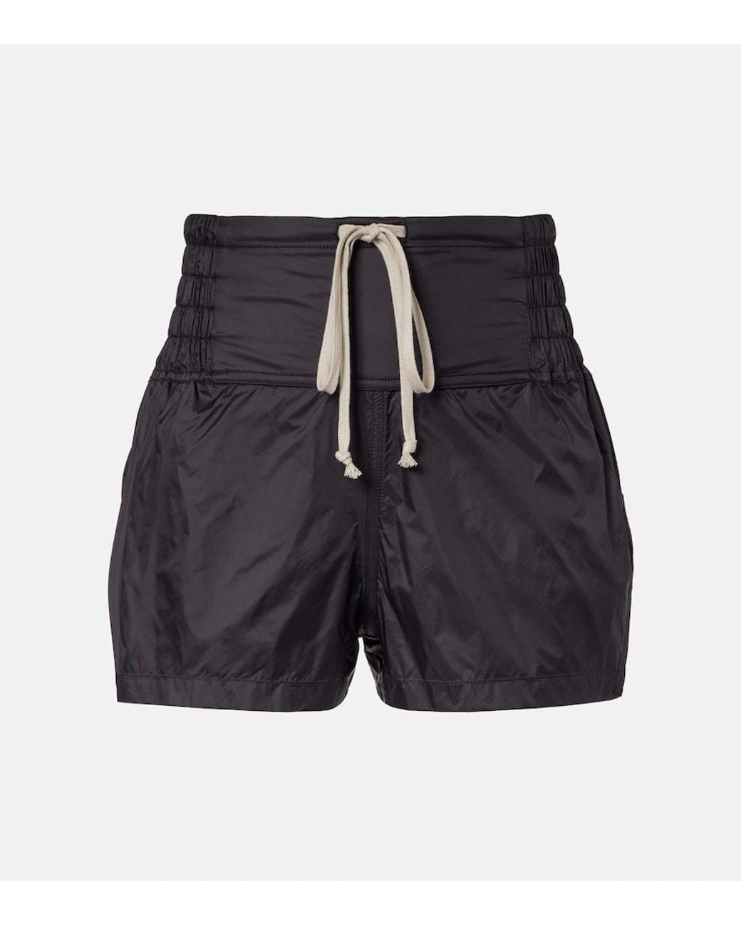 Rick Owens Blue Mid-Rise Shorts