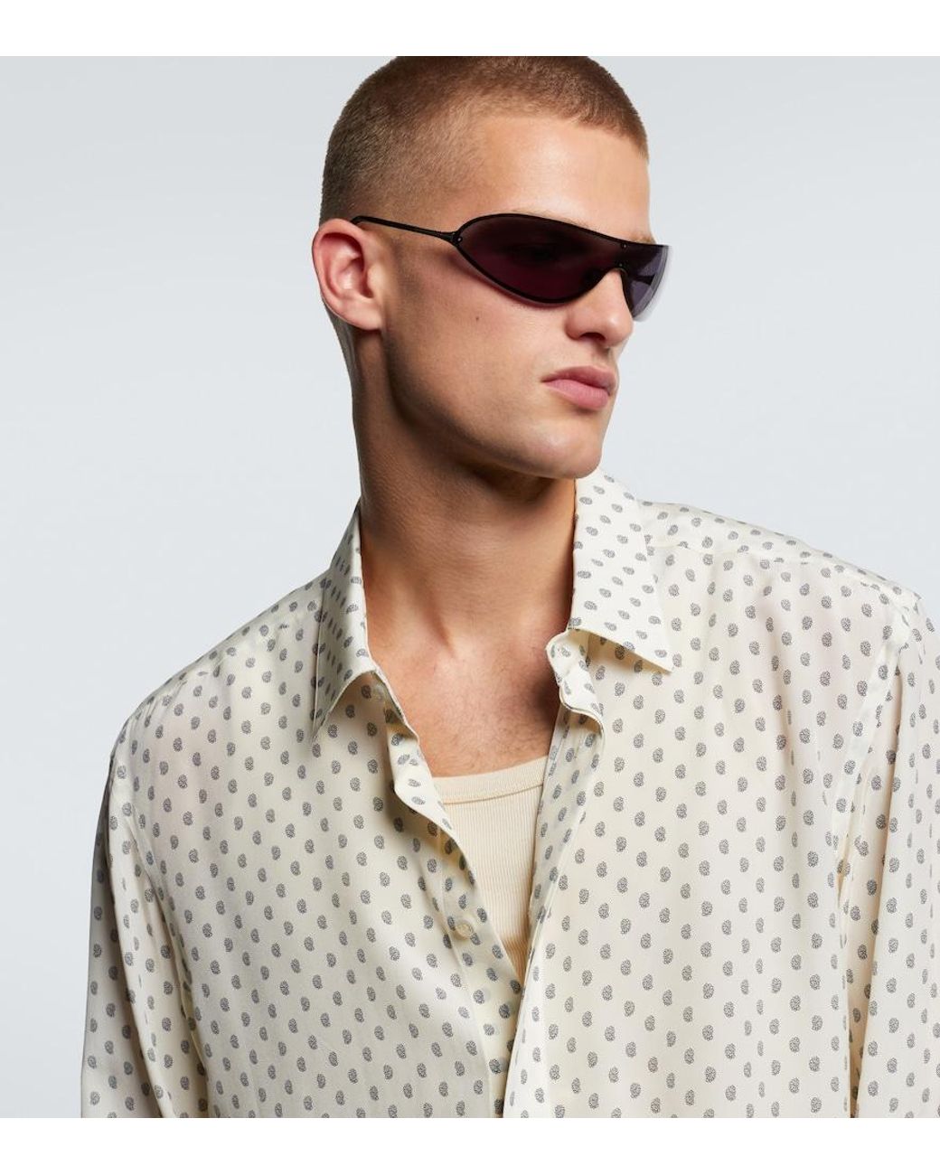 Tom Ford Purple Brady-02 Shield Sunglasses for men