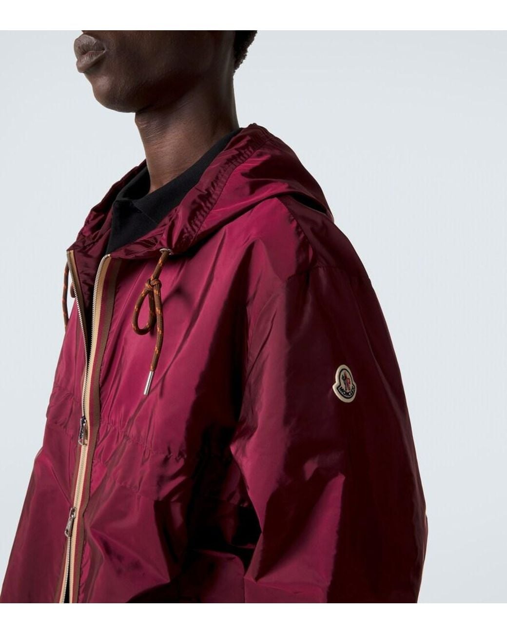 Moncler Purple Nidge Hooded Jacket for men