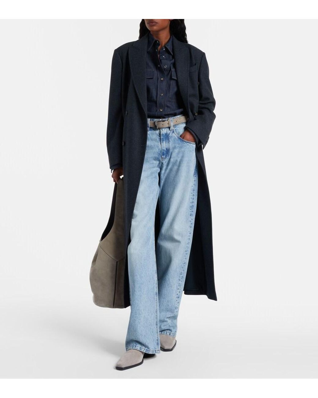 Brunello Cucinelli Brown Monili Suede Knee-High Boots