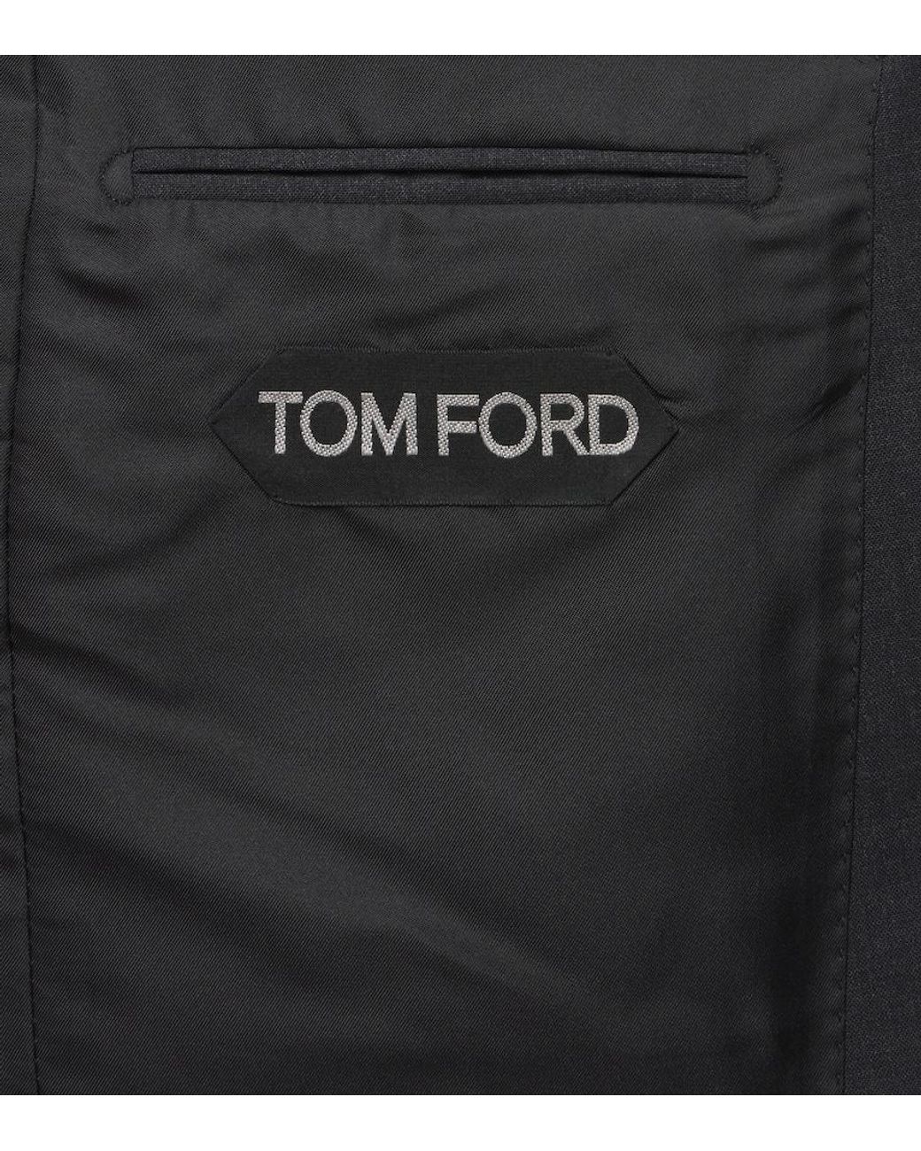 Tom Ford Black Shelton Super 120's Wool Suit for men