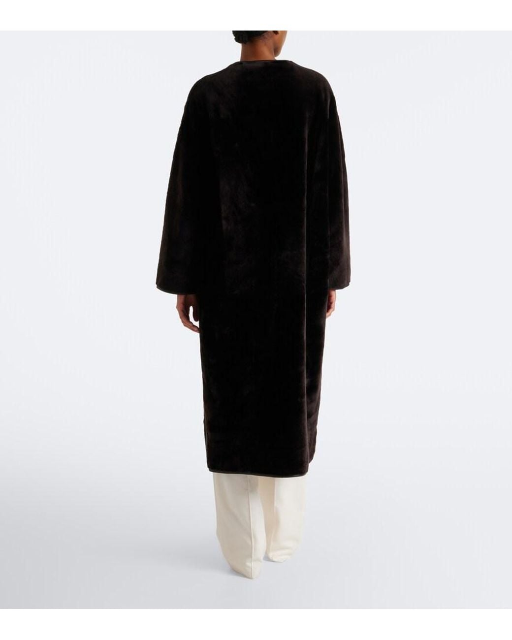 Arma Black Rilana Reversible Shearling Coat