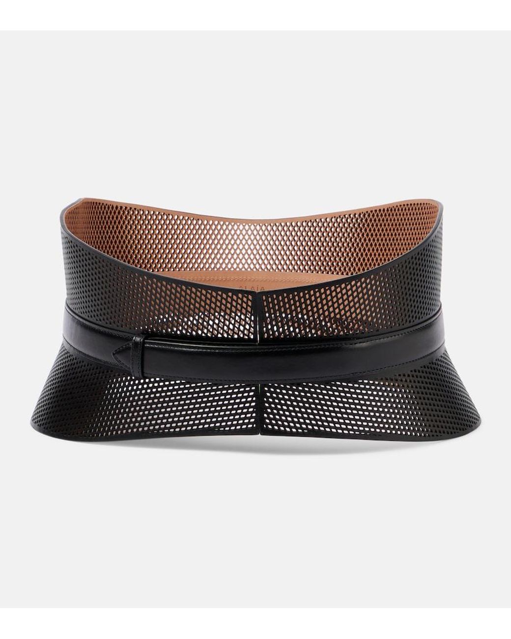 Alaïa Black Neo Bustier Leather Belt