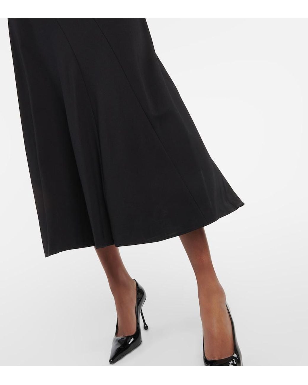 Dorothee Schumacher Black Emotional Essence Jersey Midi Dress