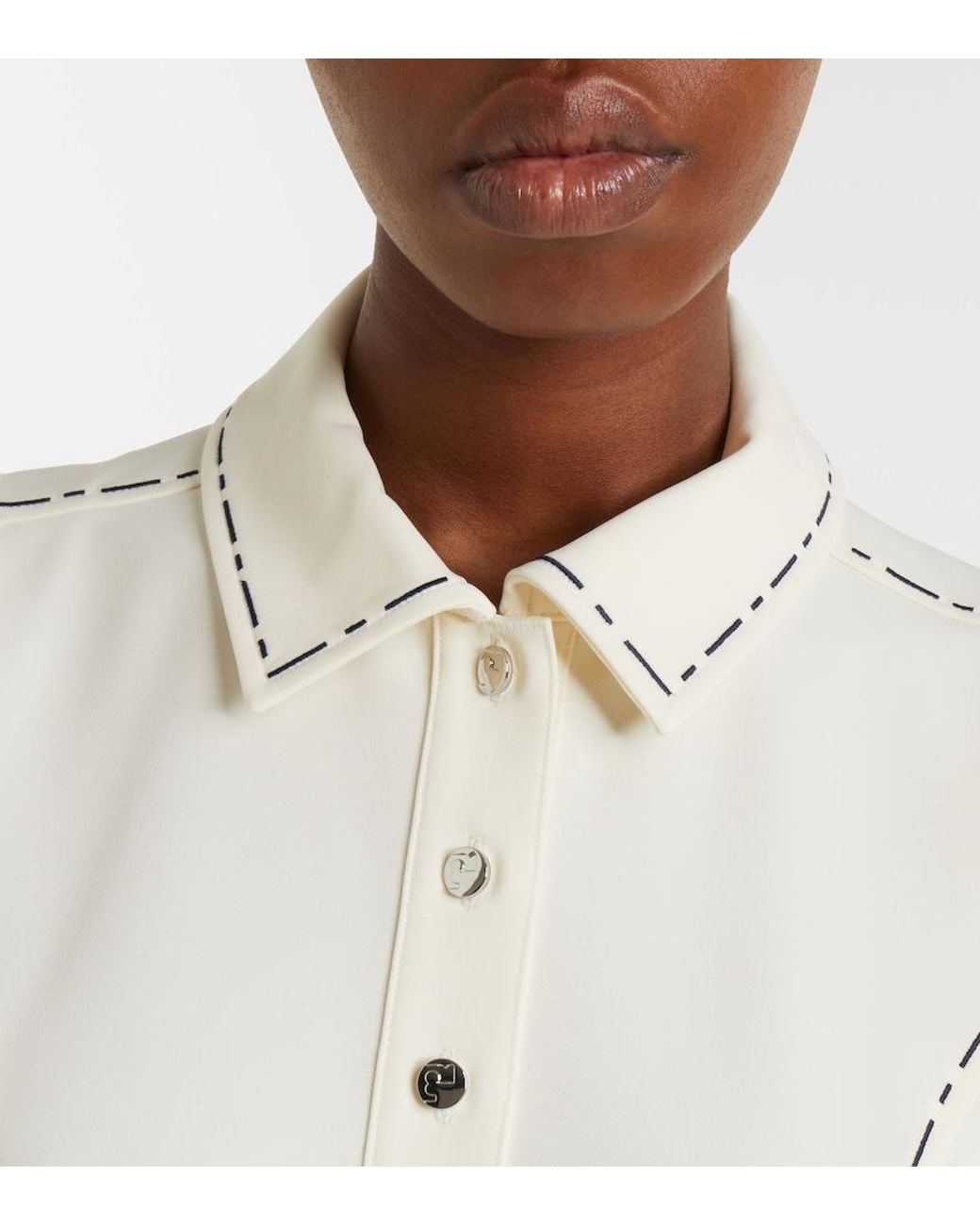 Tory Burch Natural Belted Polo Dress