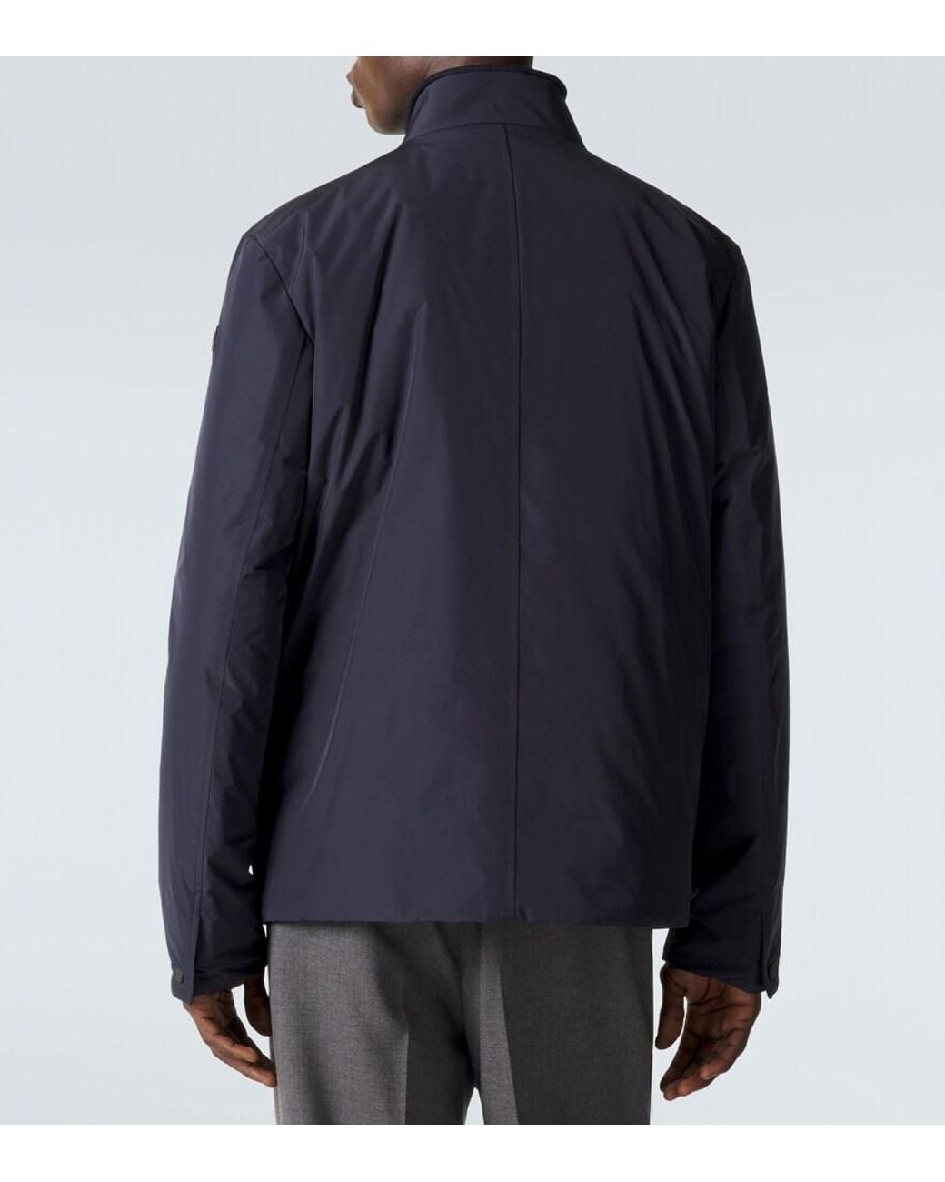 Moncler Blue Westerlies Down Overshirt for men