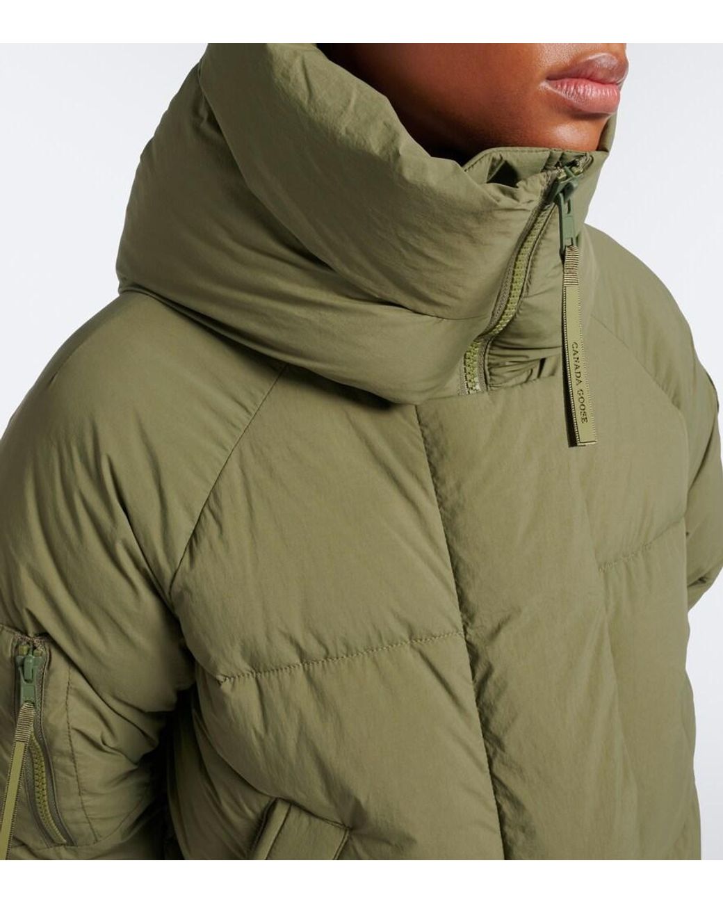 Canada Goose Green Chilliwack Hooded Down Jacket