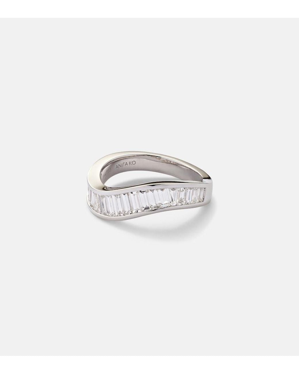 Anita Ko White Wave 18Kt Ring With Diamonds