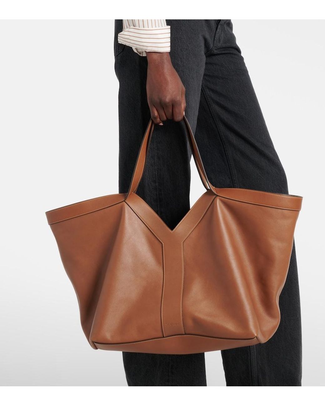 Borsa Y di Saint Laurent in Brown