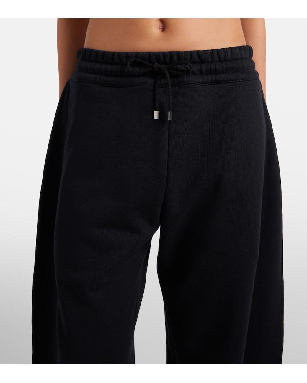 Alaïa Blue Cotton Fleece Sweatpants