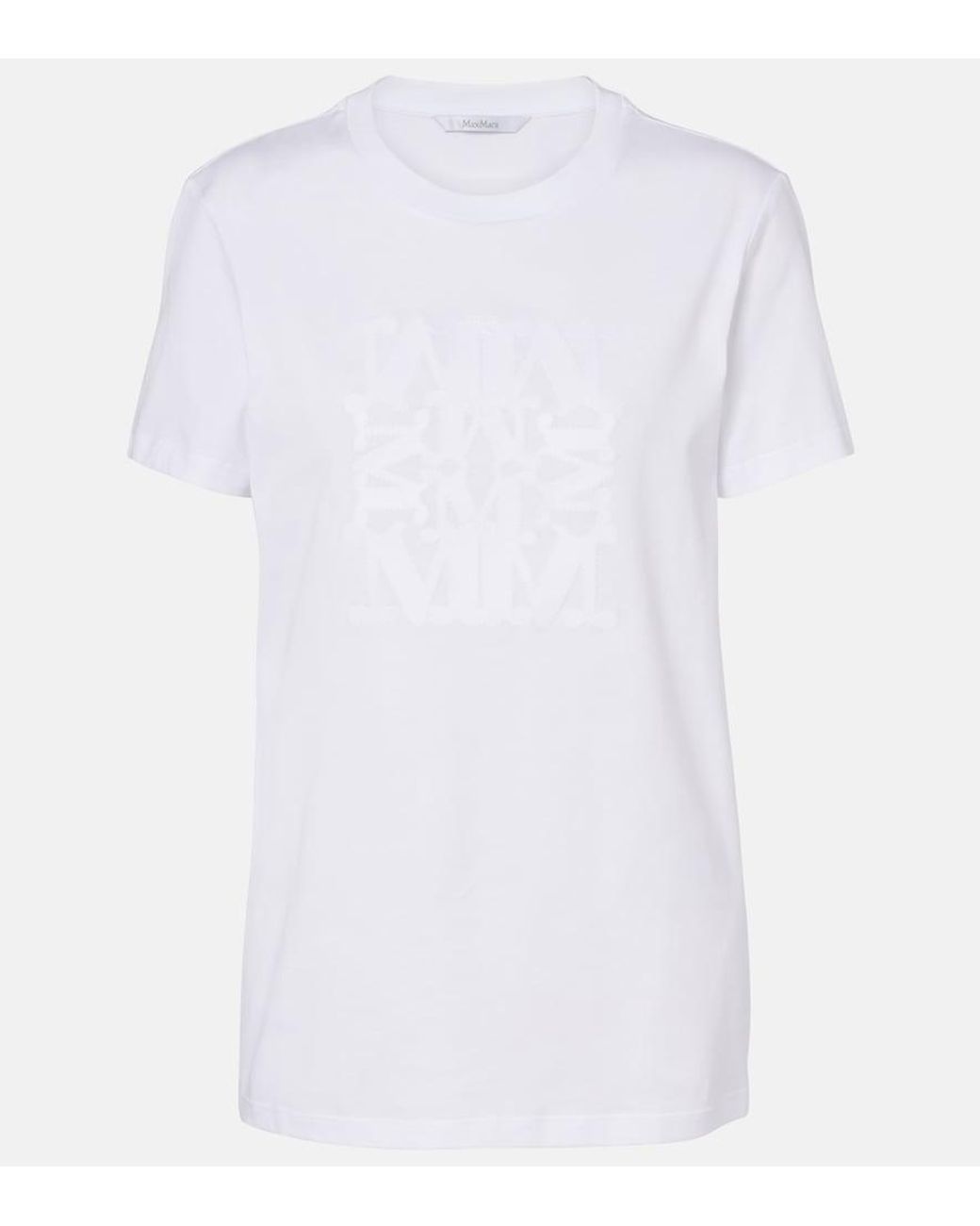 Max Mara White Giovane Cotton Jersey T-Shirt
