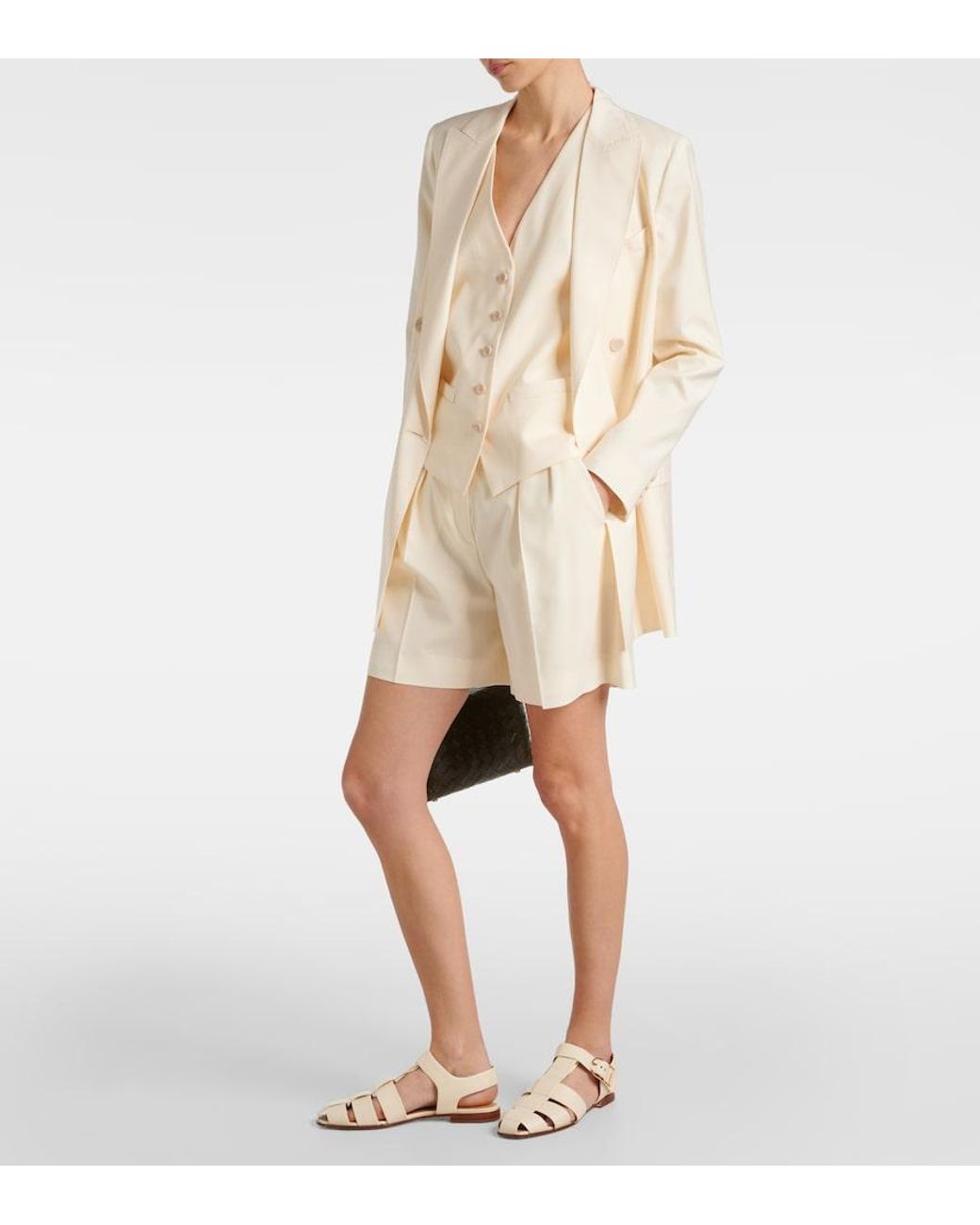 Max Mara Natural Zuai Virgin Wool Vest