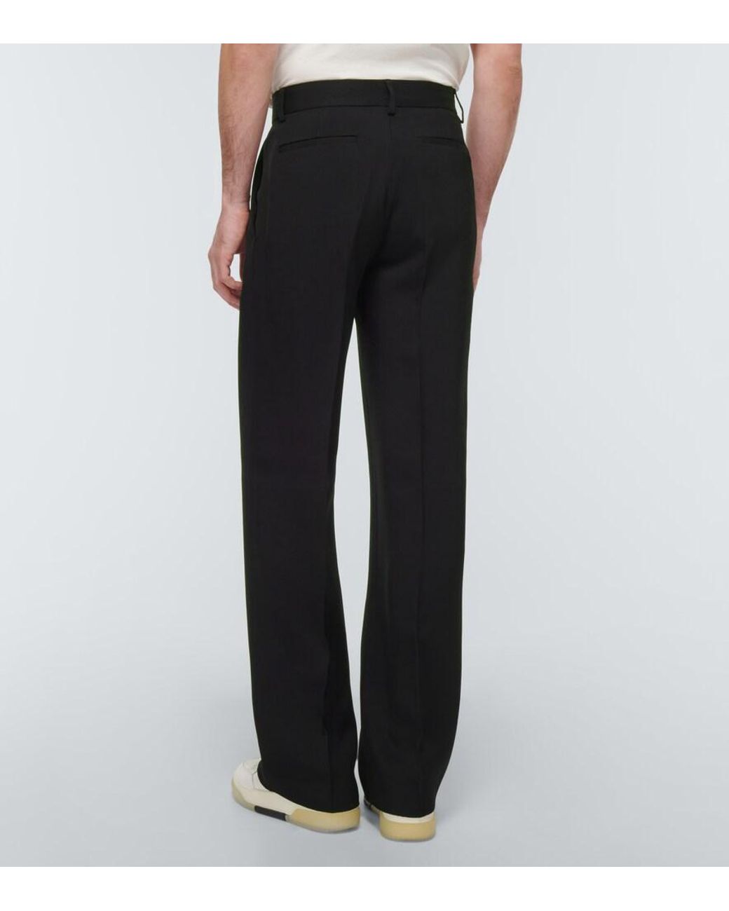 Amiri Black Twill Straight Pants for men
