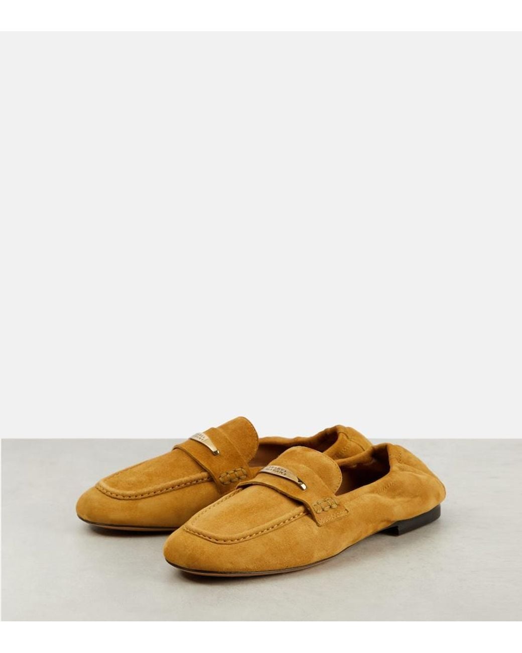 Isabel Marant Yellow Iseri Suede Loafers