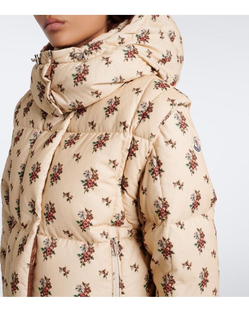 Moncler Brown Torcol Convertible Corduroy Down Jacket