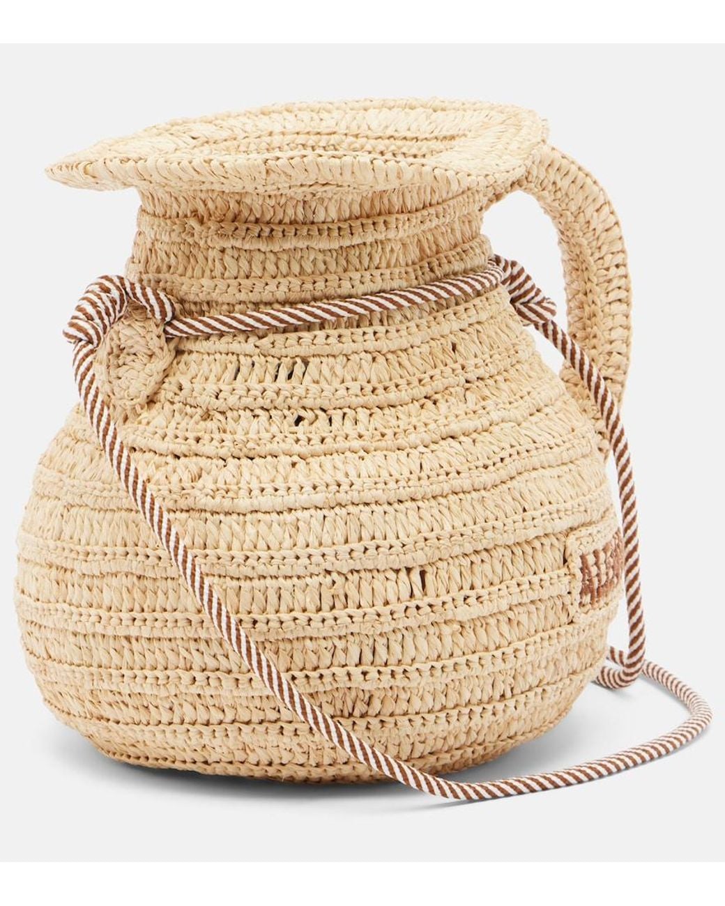 ALÉMAIS Natural Michelle Raffia Crossbody Bag
