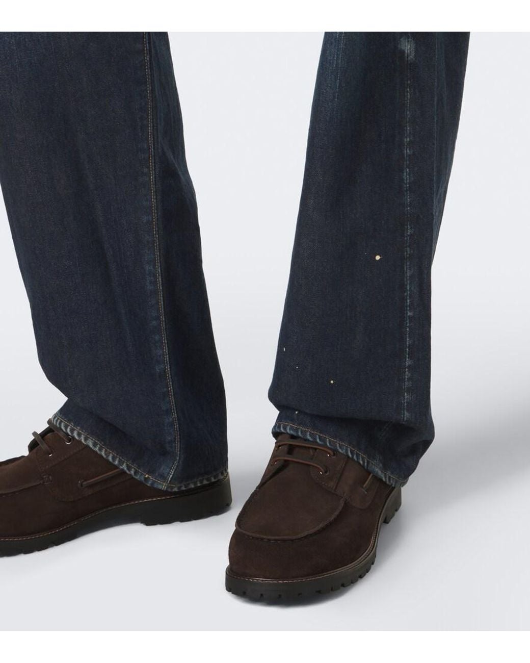 Visvim Blue Social Sculpture 01 Faded Wide-Leg Jeans for men