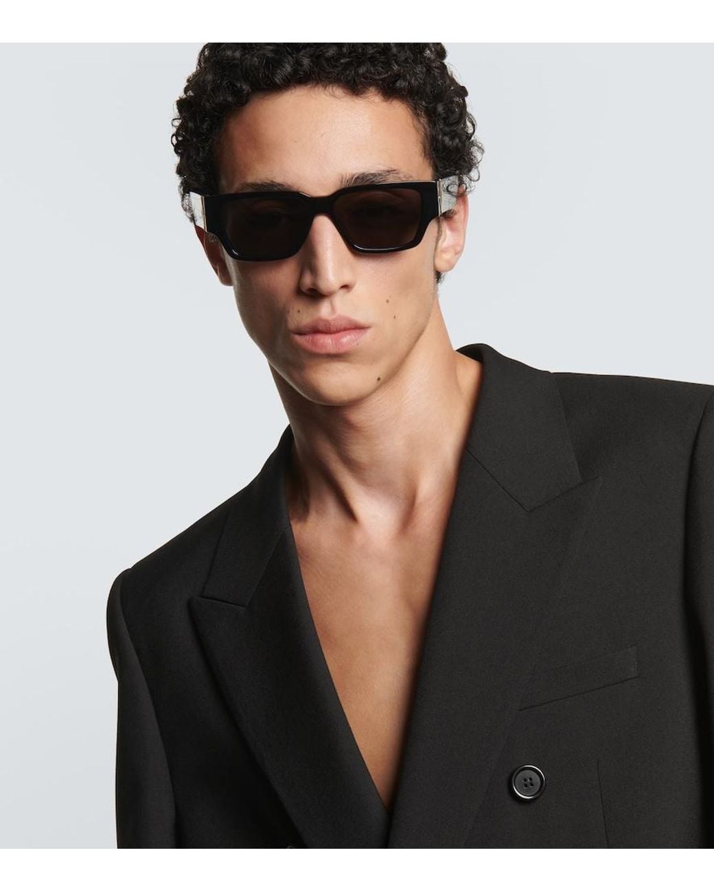 Dior Gray Cd Diamond S5I Rectangular Sunglasses for men
