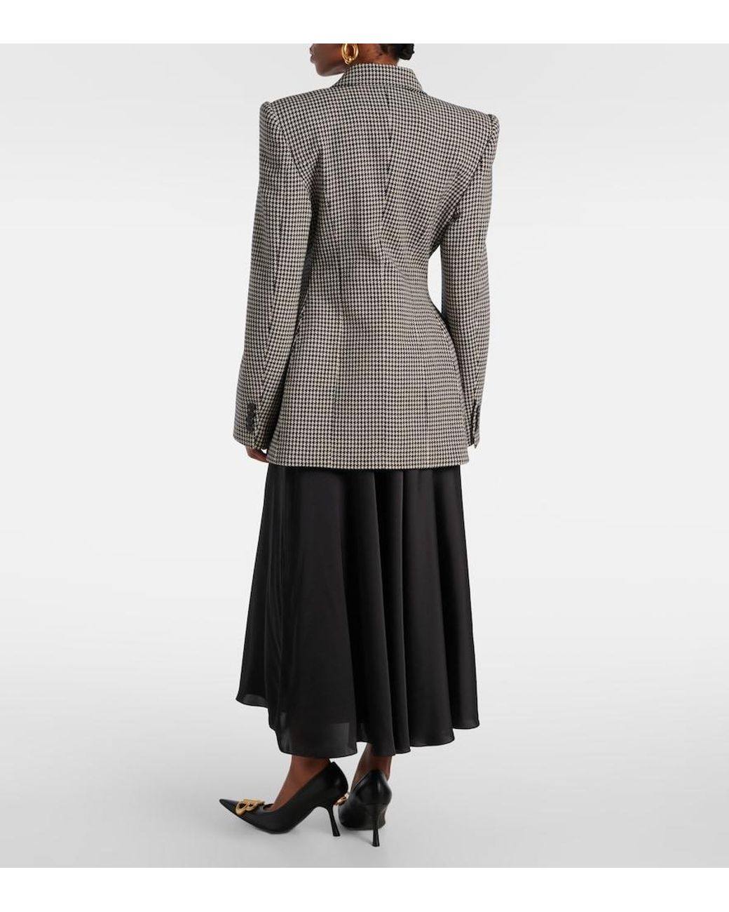 Balenciaga Gray 'Hourglass' Blazer