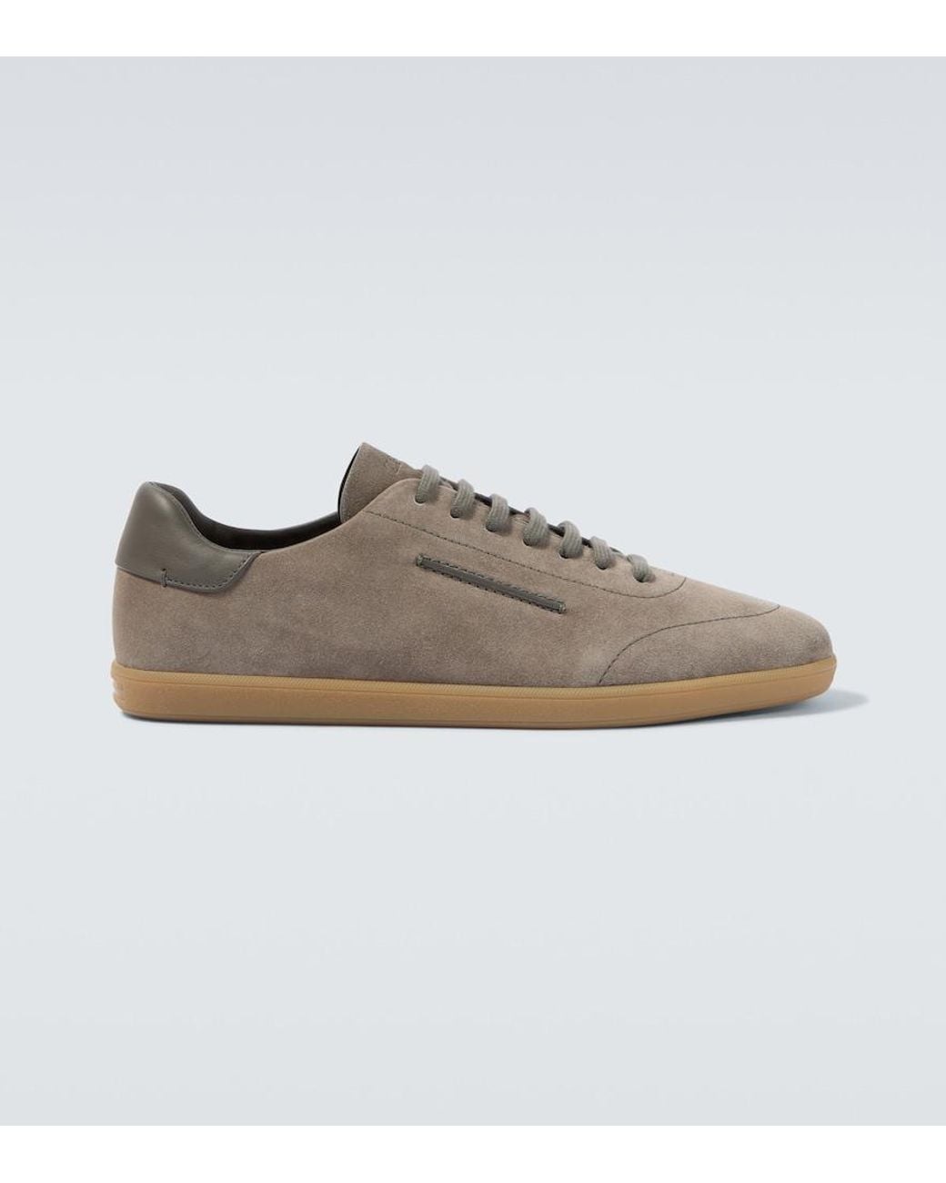 Zegna Brown 232 Suede Sneakers for men
