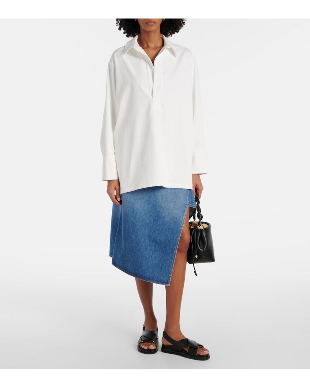 Plan C White Oversized Shirt