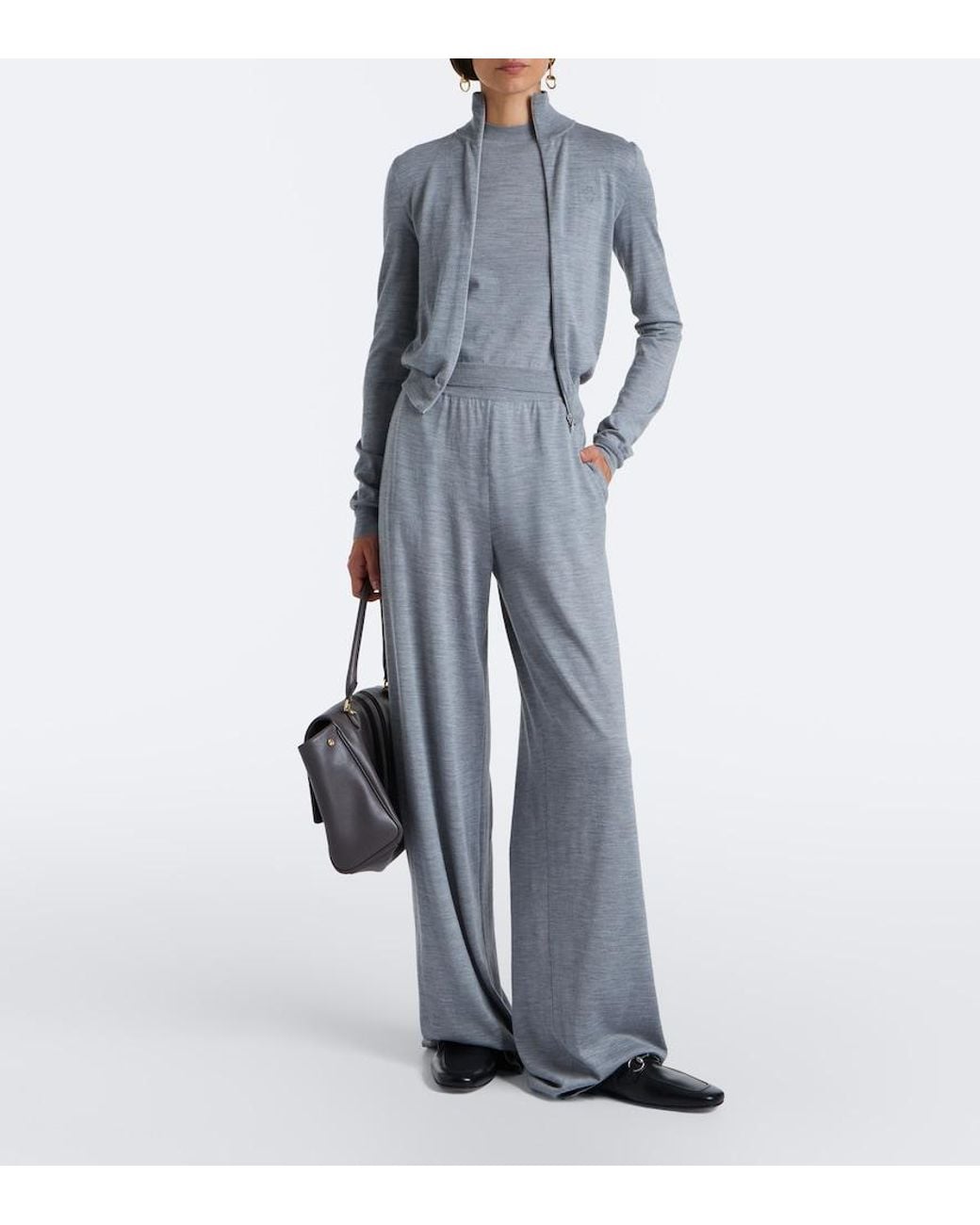 Mules Larindo De Piel Con Borrego Y Horsebit Gucci de color Black