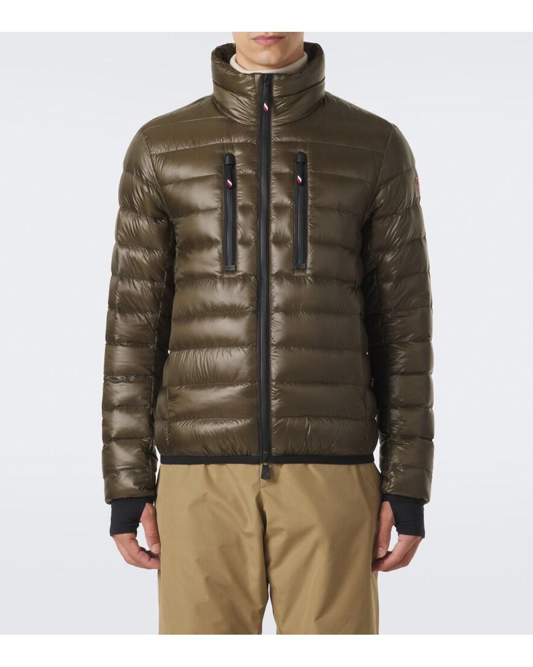 Moncler Green Hers Down-Paneled Ski Jacket for men