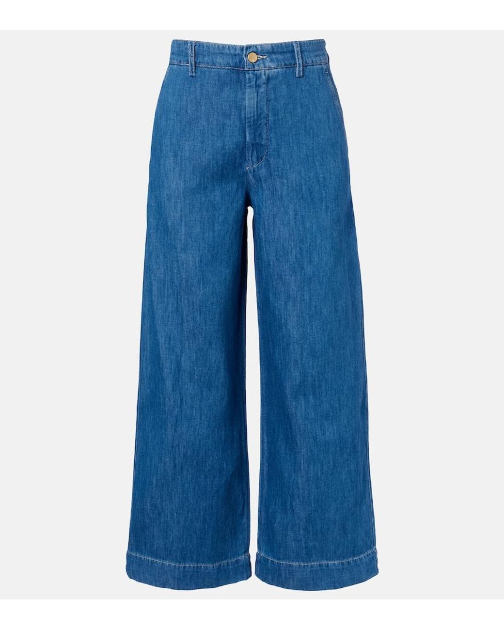 Max Mara Blue Astice Wide-Leg Jeans