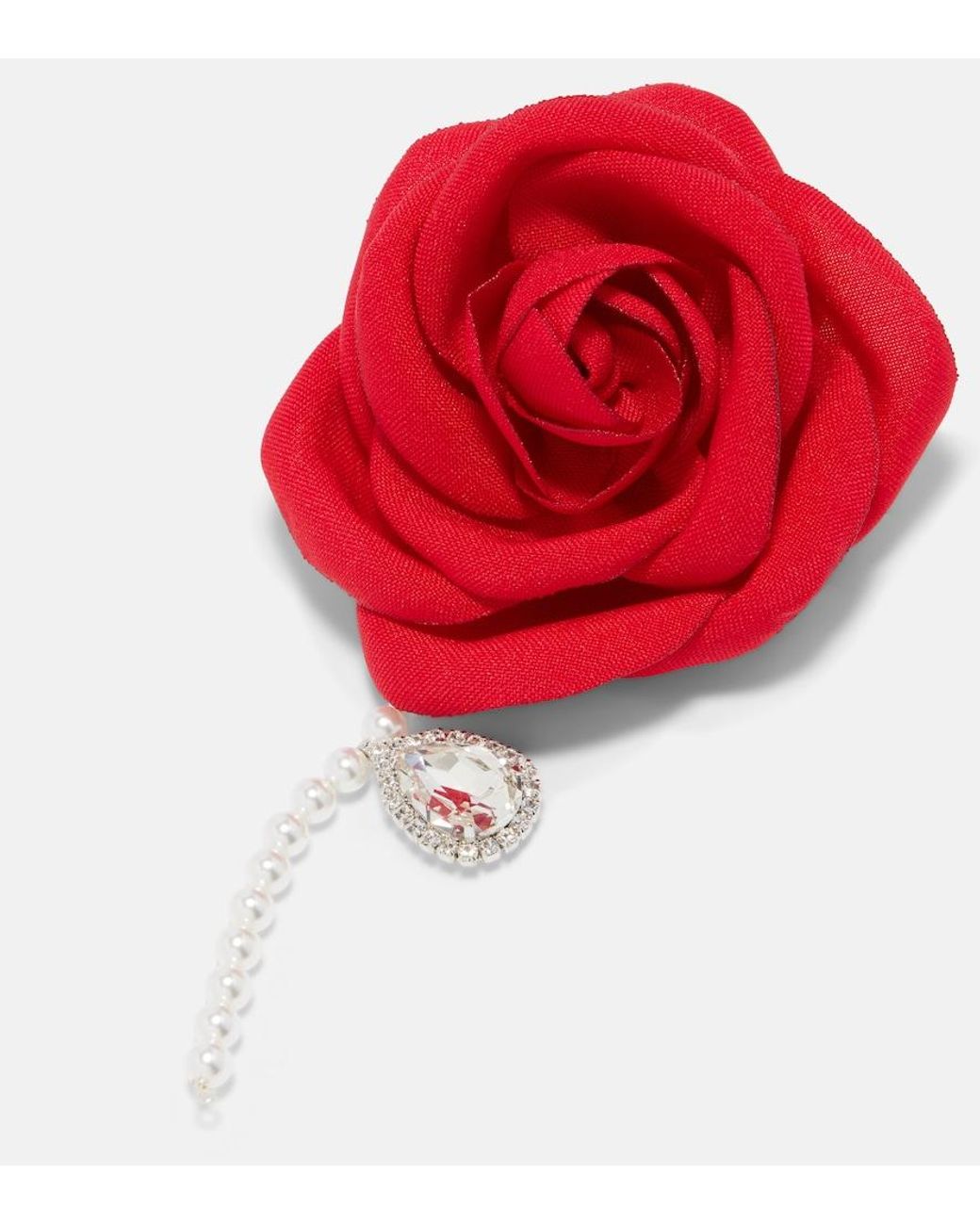 Magda Butrym Red Embellished Single Earring