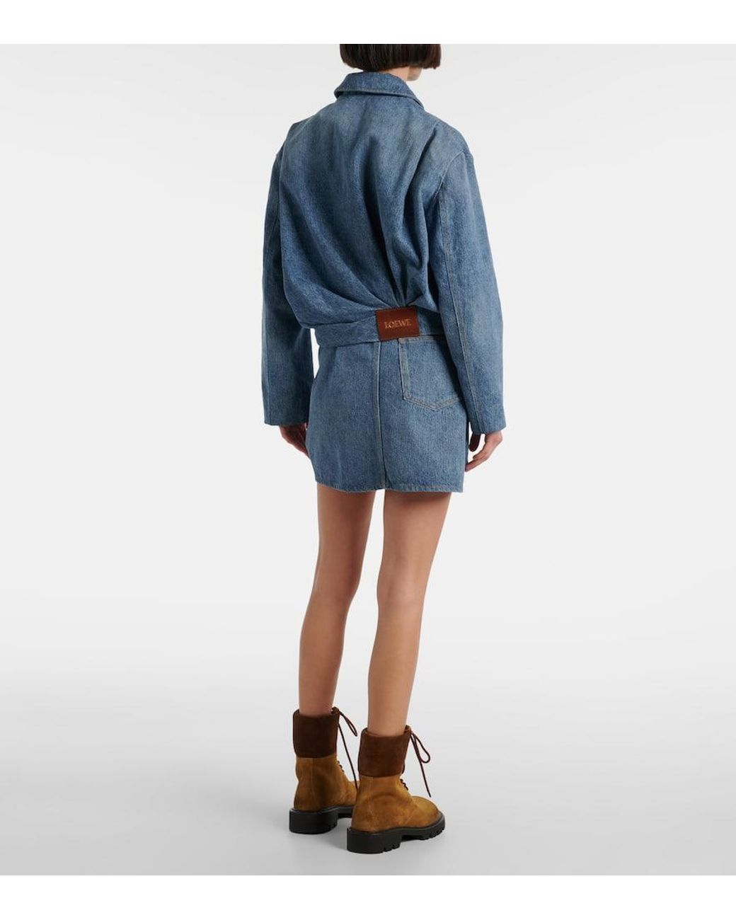 Loewe Blue Draped Denim Jacket