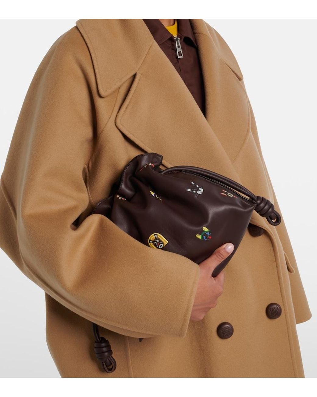 Loewe Brown X Louis Wain Flamenco Medium Clutch