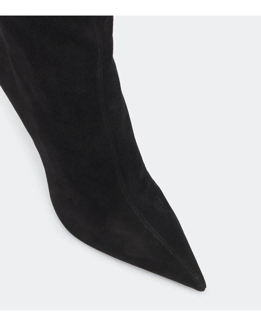 Paris Texas Black Lidia Suede Knee-High Boots