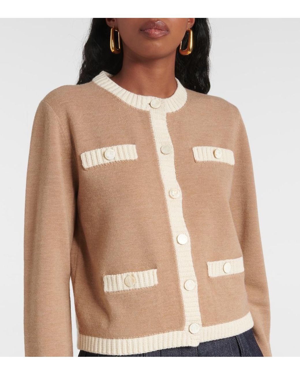 Tory Burch Brown Cardigans