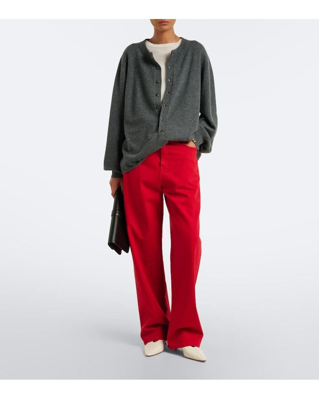 Extreme Cashmere Gray N°280 Bi Cashmere-Blend Sweater