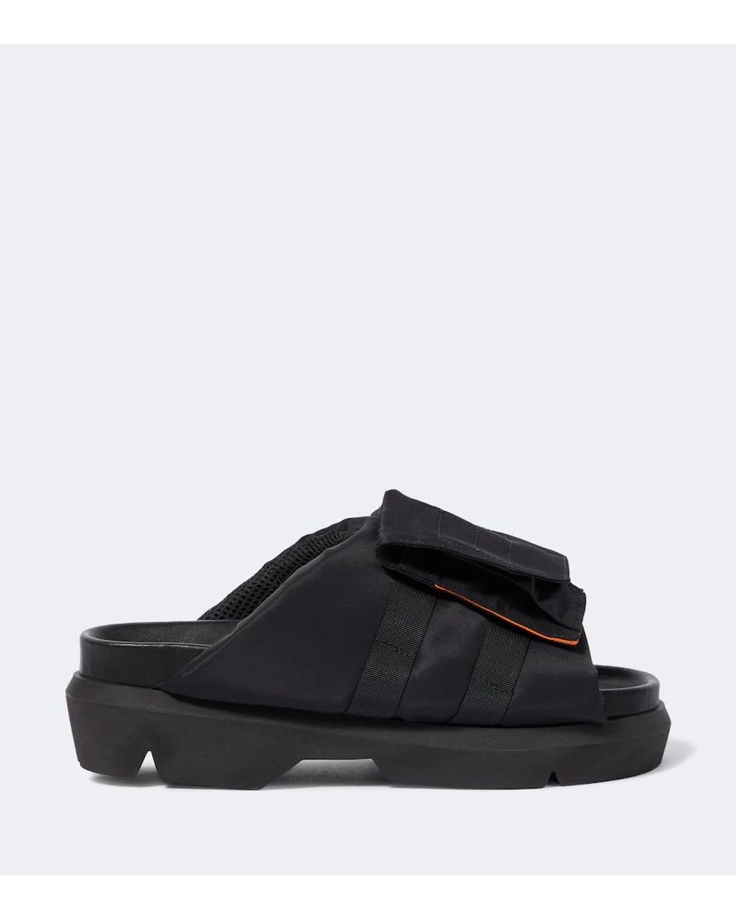 Sacai Pantoletten Pockets in Black für Herren