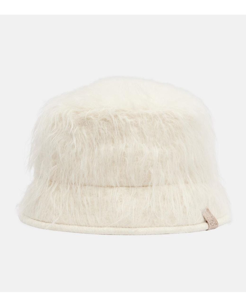 Brunello Cucinelli Natural Alpaca-Blend Bucket Hat