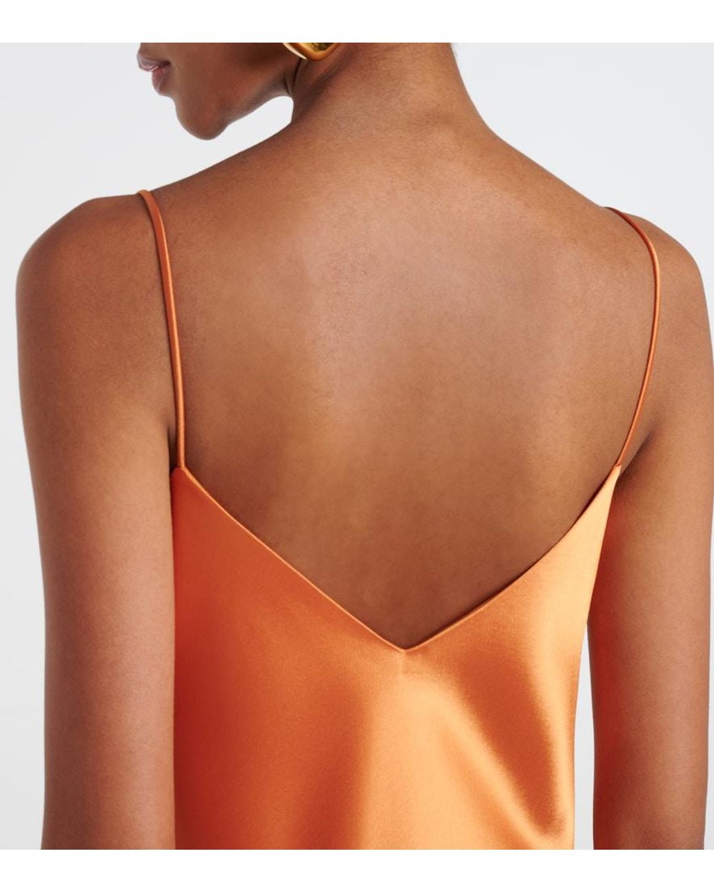 Galvan Orange Slipdress Provence Aus Satin